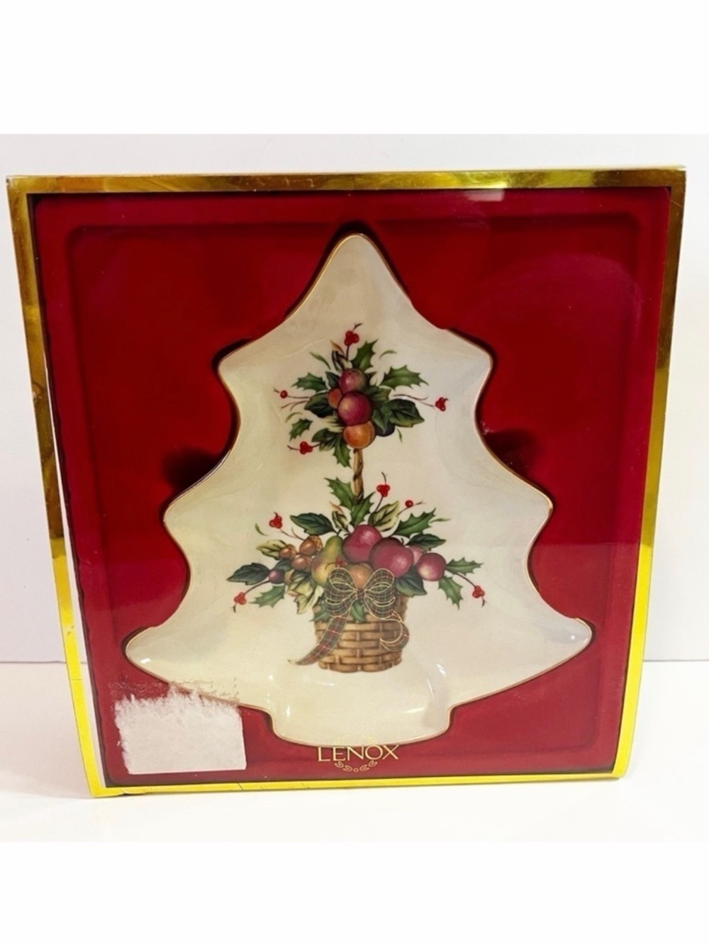 Lenox Holiday Tree Candy Dish – Original Box – Elegant Christmas Table Decor